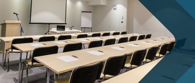 college zaal leeg