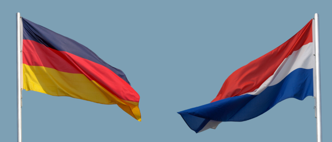 Nederlandse en Duitse vlag