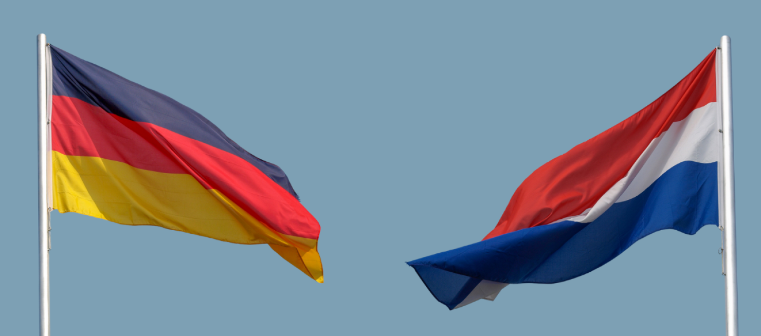 Nederlandse en Duitse vlag